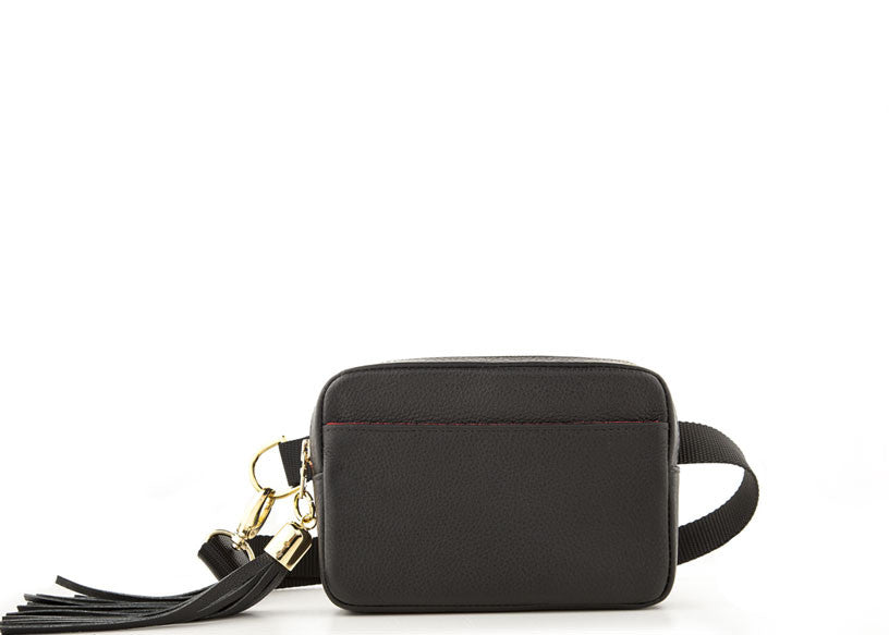 AYDA&CO  ANTHONY TASSEL BELT BAG - RED SNAKE